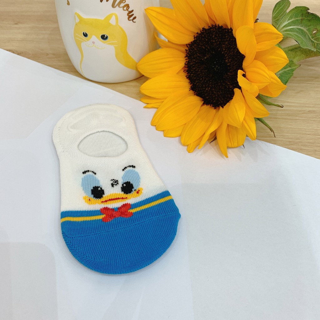 Tất vớ cho bé hoạt hình Disney chất liệu cotton Kikiya cao cấp Hàn Quốc LK-KSN-001