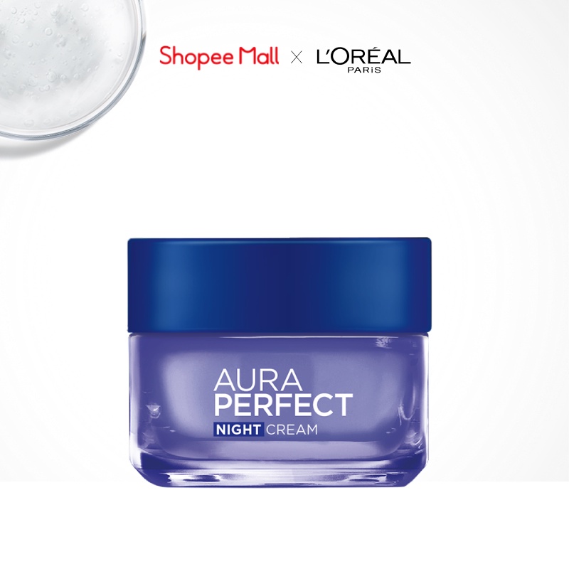 Kem dưỡng trắng da vitamin L'oreal Paris Aura Perfect ban đêm 50ml (Kem đêm)