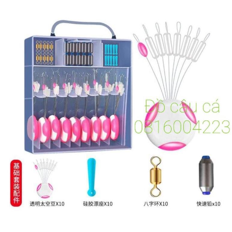 bộ combo phụ kiện câu đài có 2 bộ trục buộc sẵn.hộp đựng phao câu và phụ kiện câu đài | BigBuy360 - bigbuy360.vn