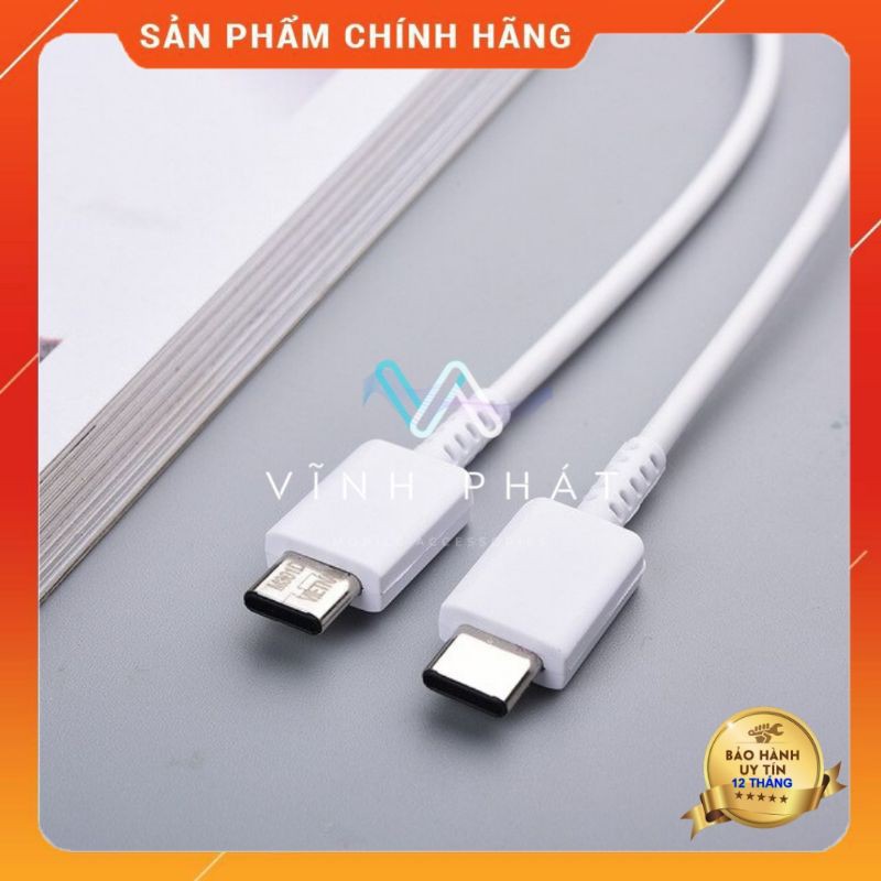 [CHÍNH HÃNG] Cáp Sạc Samsung C to C Cho Samsung Note 10 / S20 Zin Chính Hãng - Bảo Hành 12 Tháng 1 Đổi 1