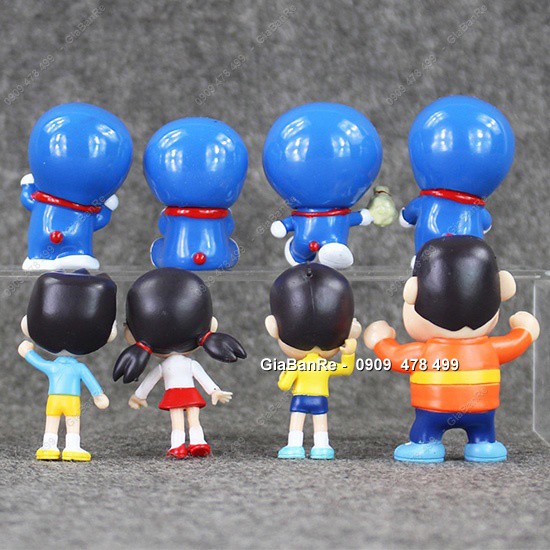 Bộ 8 Nhân Vật Nhựa Doremon Nobita Kiểu Dáng Chibi - 7974