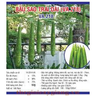 Hạt giống Bầu sao quả dài