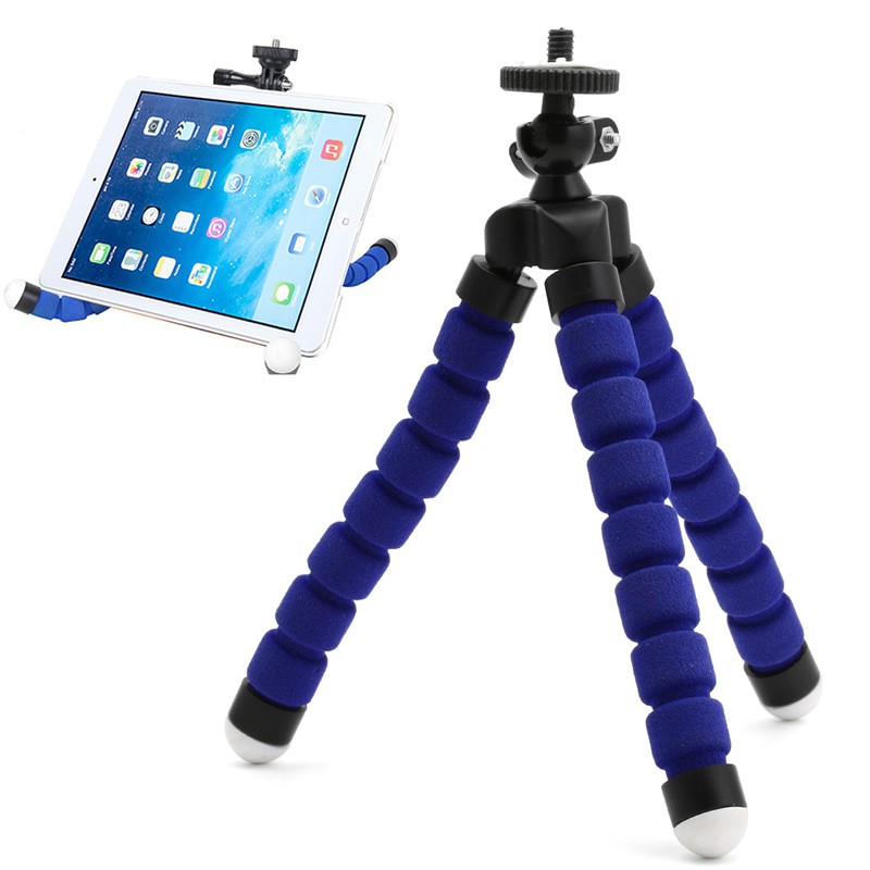 Mini Blue Tripod Flexible Octopus Holder Bracket Stand Mount for Apple iPhone