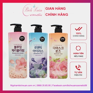Sữa tắm on the body Hàn Quốc 900ml tinh chất hương hoa thơm ngát, quyến rũ