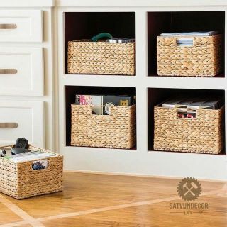 Set 3c Hộp đựng đồ đan từ Lục bình