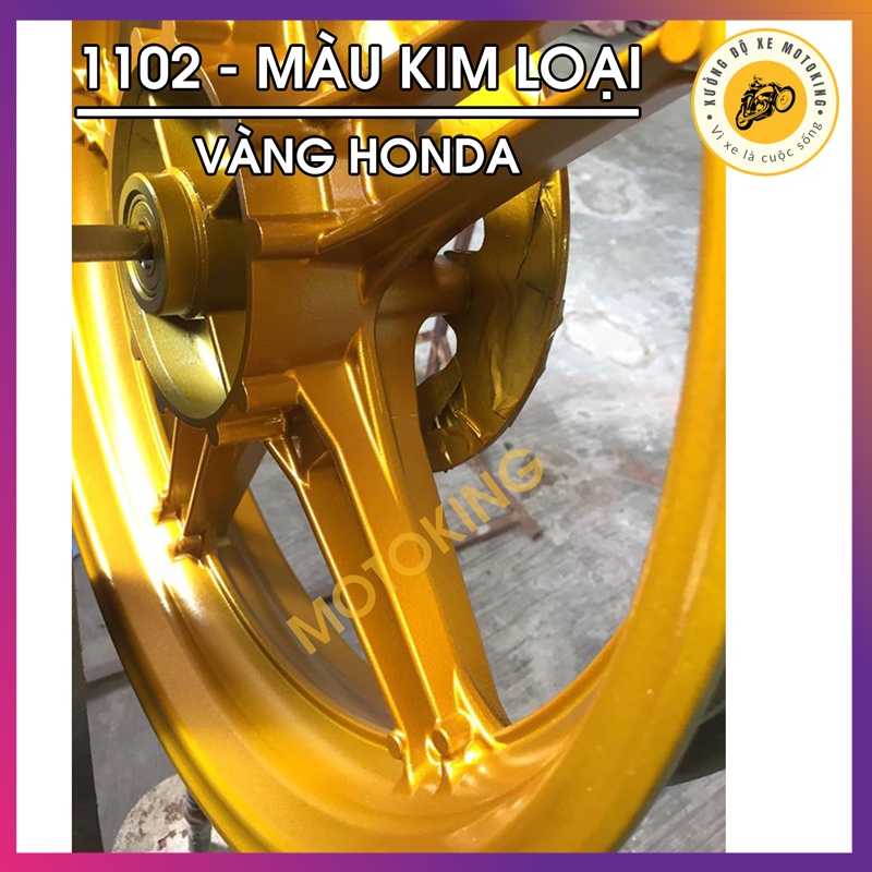 Sơn Samurai màu vàng kim loại honda 1102** chai sơn xịt chuyên dụng dành cho sơn xe máy, ô tô