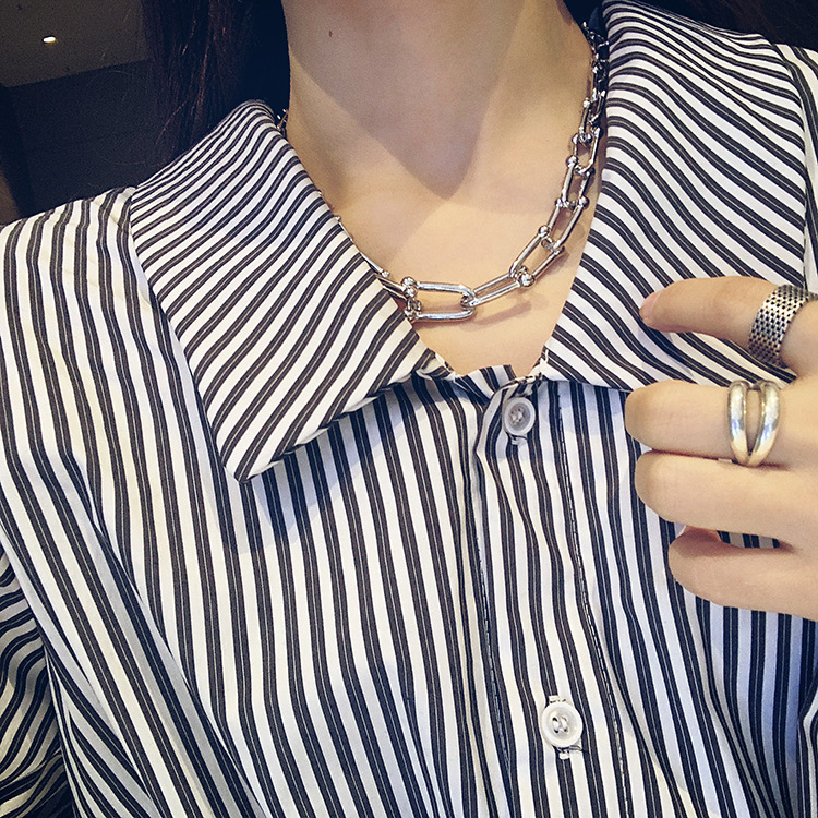 Dây chuyền mắt xích dày thời trang hip hop cá tính