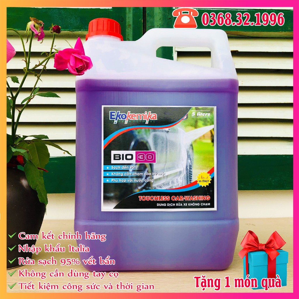 Nước rửa xe không chạm bio 30 - 5L(chính hãng) TẶNG 2 KHĂN LAU ĐA NĂNG