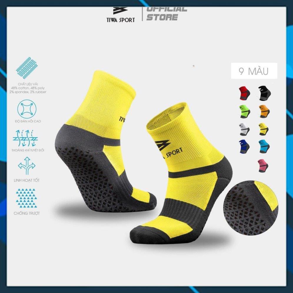 Tất bóng đá chống trơn TIWA, vớ đá banh có cao su chống trượt dùng cho thể thao, bóng đá hàng chính hãng cao cấp.