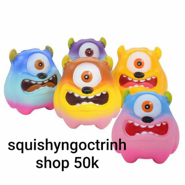 Squishy quái vật 1 mắt và 2 mắt