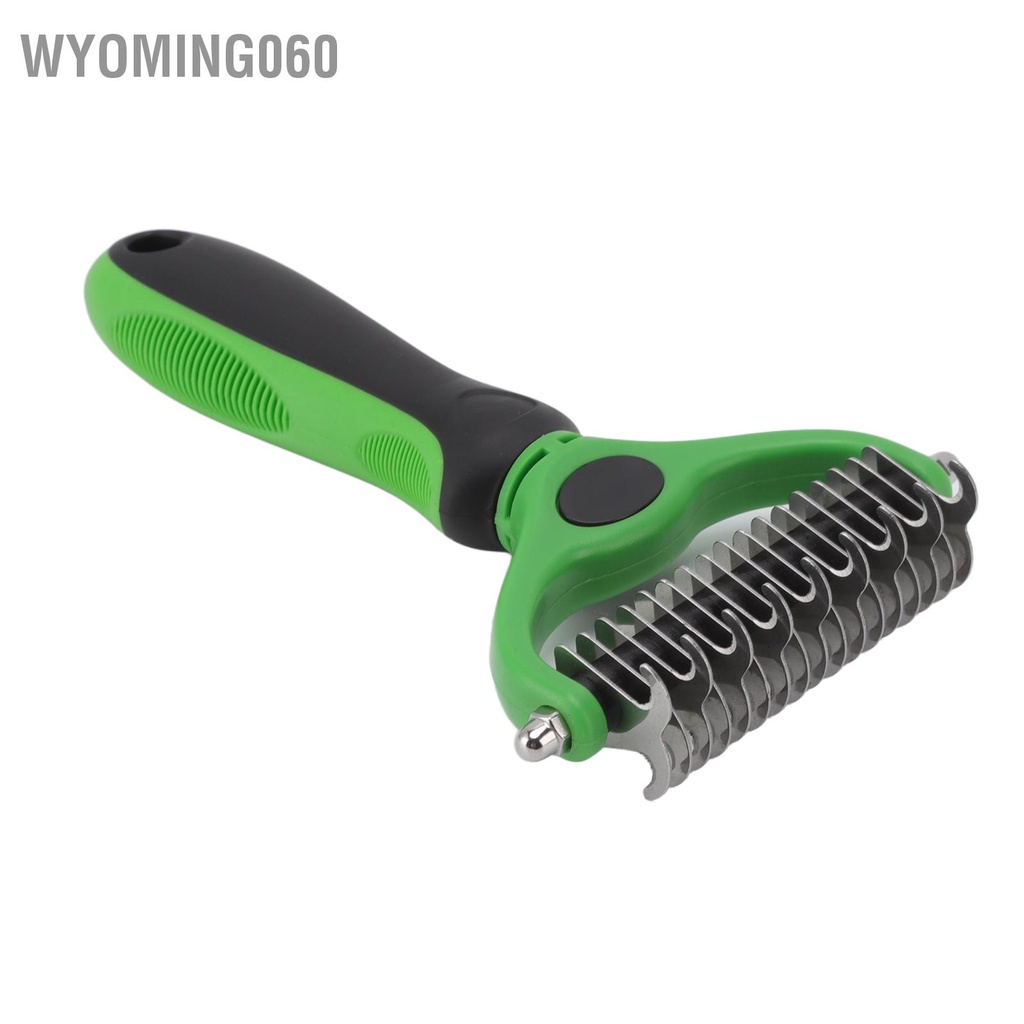 Wyoming060 Cào lót lông thú cưng hai mặt Núm loại bỏ Bộ dụng cụ chải cho Lược với Dụng cắt móng chó mèo