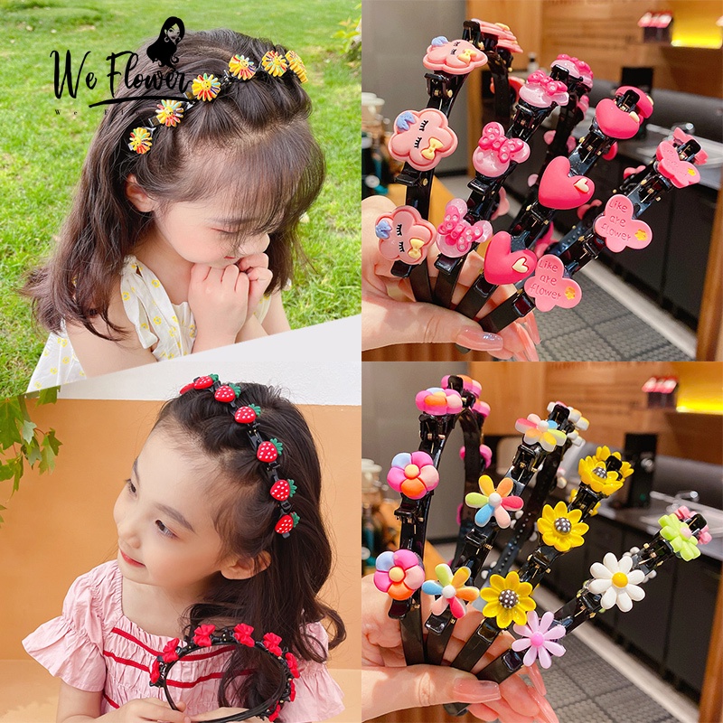 Cài tóc WE FLOWER họa tiết trái cây hoạt hình xinh xắn cho bé gái