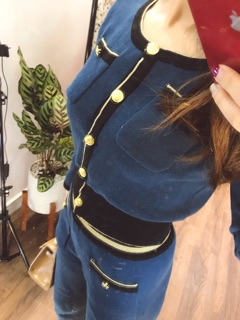 Set quần áo len Xanh Navy