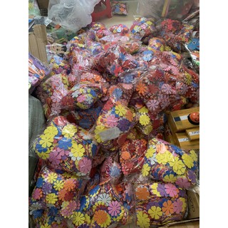 Hoa vải nỉ dập sẵn 7cm