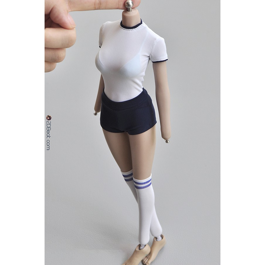 [Có Sẵn Trang Phục Thể Dục Nữ Sinh Nhật Bản 1:6 Vải Co Giãn Cao Cấp