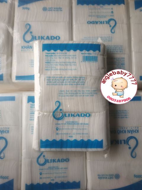 01 gói Khăn vải khô đa năng Likado 300g ~270 tờ