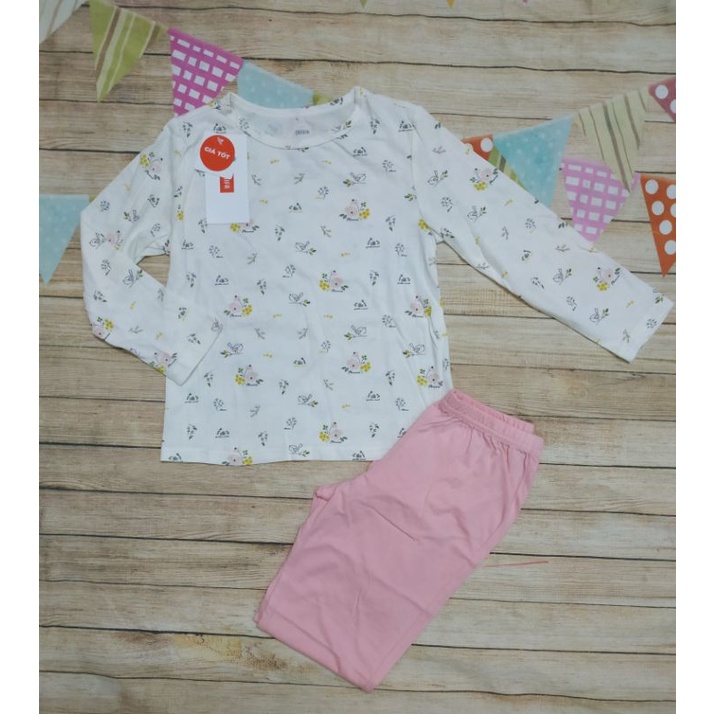 Bộ cotton mặc nhà bé gái Canifa