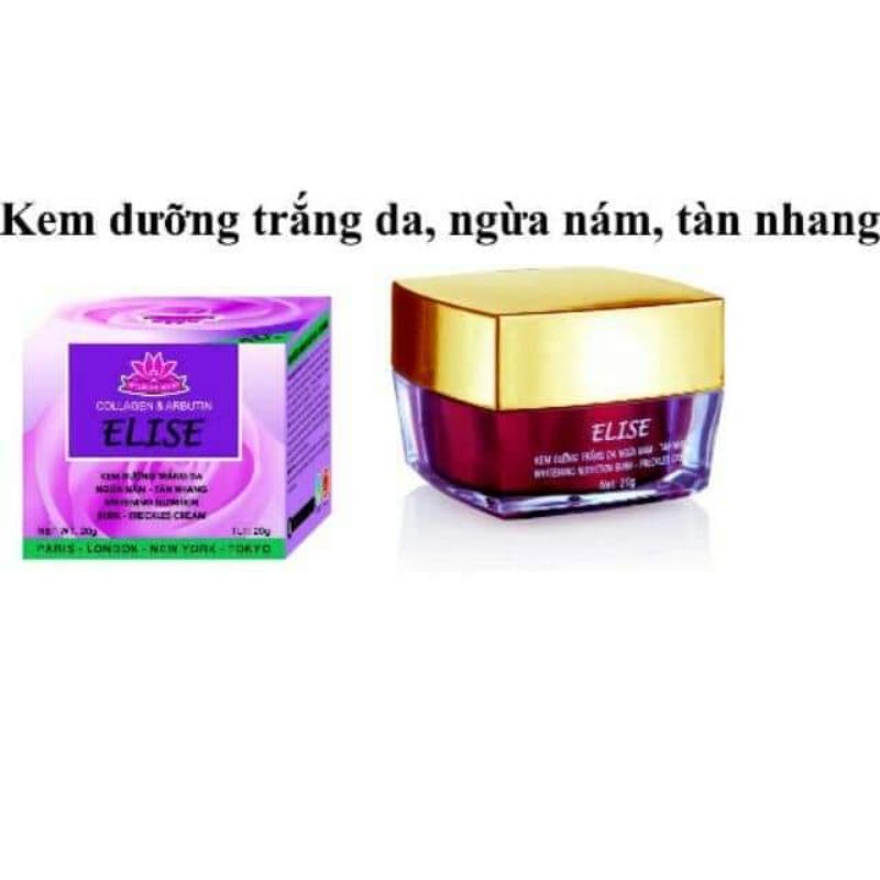 Kem elise dưỡng trắng da nám tàn nhang VIP 20 g