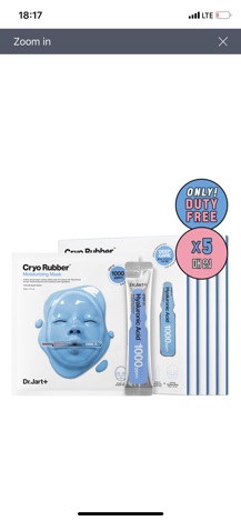 [Đủ bill] Mặt nạ Cryo Rubber Dr Jart