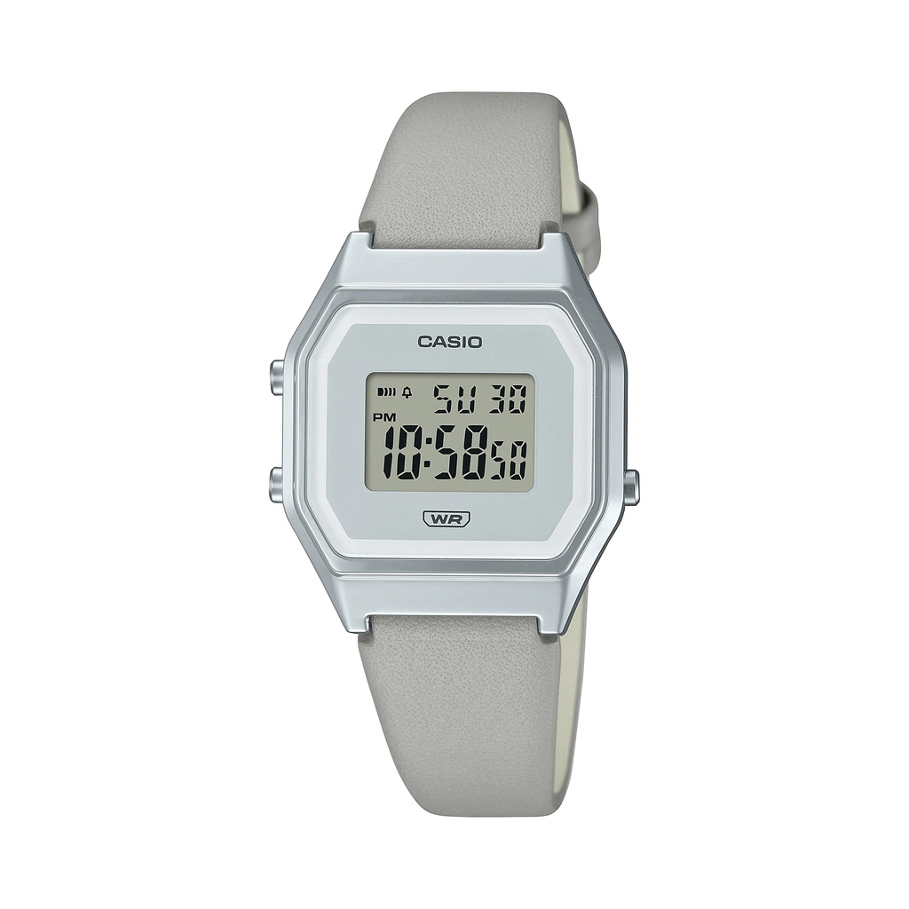 Đồng Hồ Casio LA680WEL-8DF | Nữ | Dây Da | Mặt Điện Tử Cổ Điển | Chống Nước