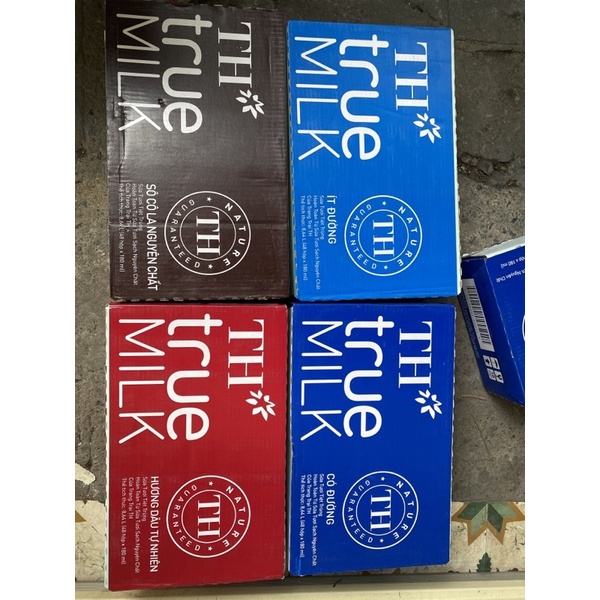 Thùng 12 Vỉ Sữa Tươi TH True Milk Vỉ To x180ml