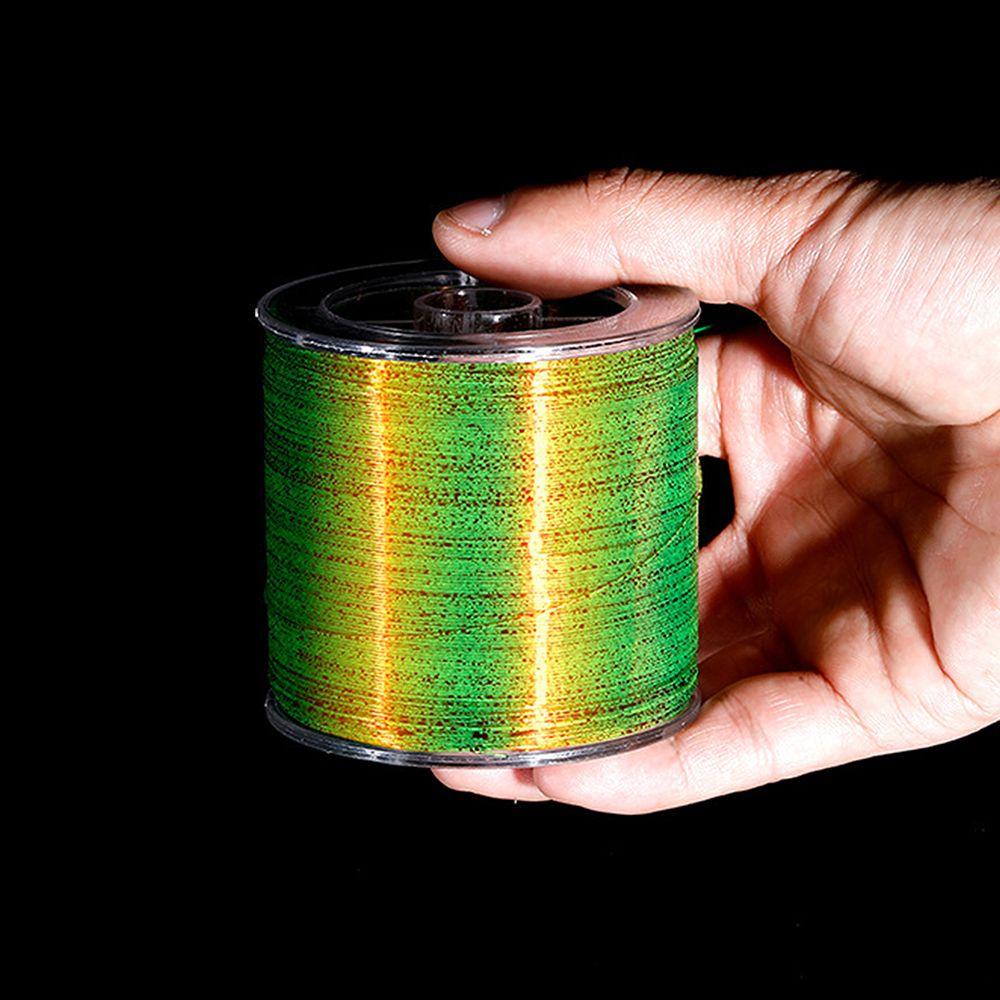 Cuộn dây câu cá MMULCK bằng nilon họa tiết rằn ri thay đổi màu sắc chống mòn tiện dụng