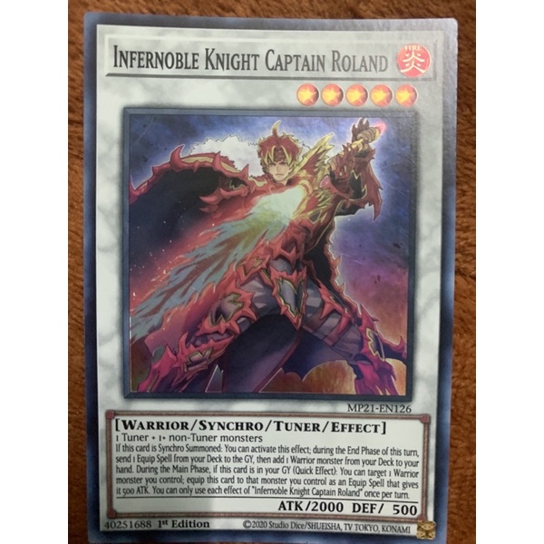 bài yugioh: infernoble knight captain roland