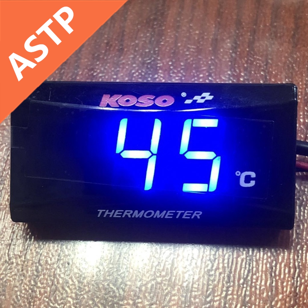 ASTP KOSO Meter Motorcycle Water Temperature Digital Hygrometer Thermometer Sensor For Honda RS150 Yamaha LC135 Y15ZR NMAX