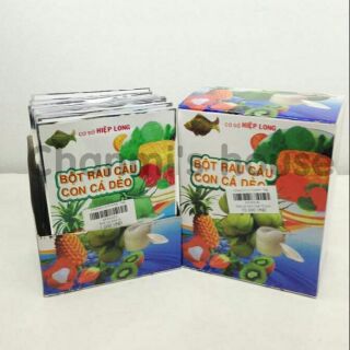 bột rau câu con cá dẻo hộp 12 gói
