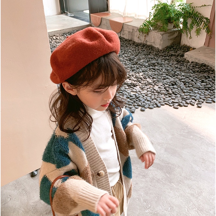 Aiyaya Dáng Dài Họa Tiết Kim Cương Xinh Xắn Cho Bé Gái