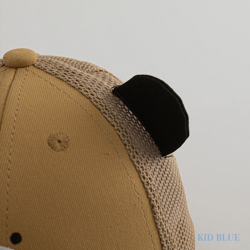 Mũ Lưỡi Trai Phối Lưới Mỏng Thoáng Khí Họa Tiết Hoạt Hình Dễ Thương Cho Các Bé