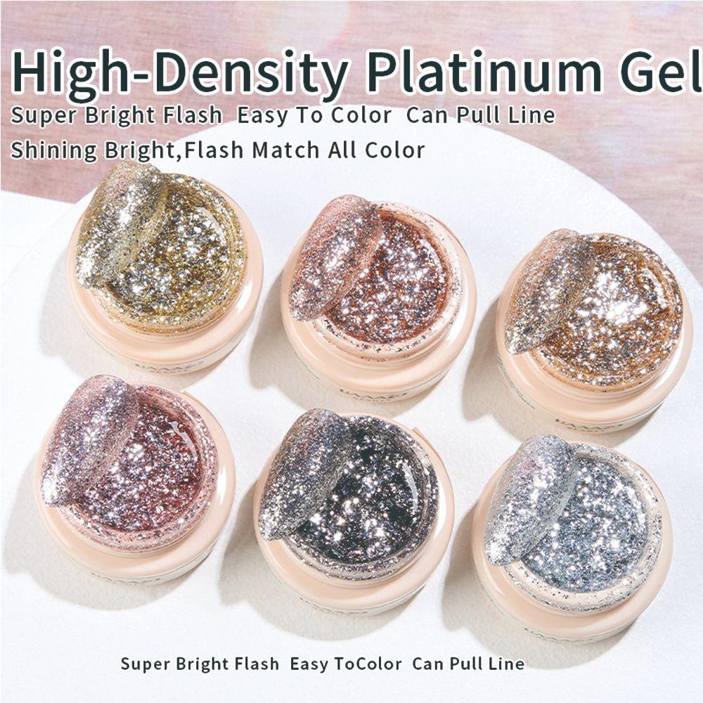 Sơn Móng Tay Gel Bạch Kim Bán Vĩnh Viễn UV Nghệ Thuật DIY