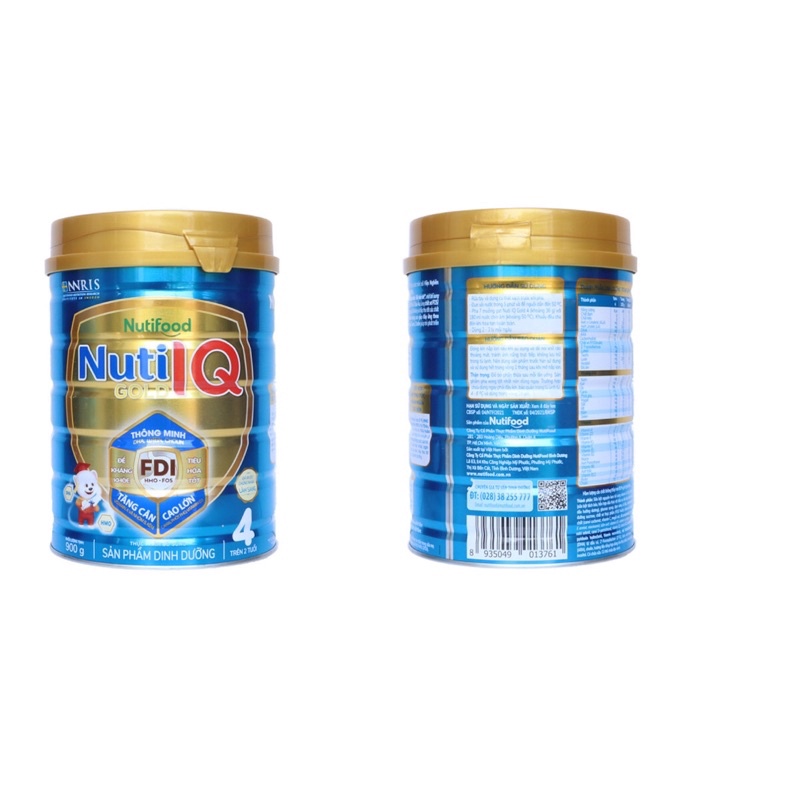 Tặng 1 bịch dettol kháng khuẩn 225g -  Sữa bột nuti IQ số 4 900g