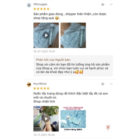 NƯỚC TẨY TRANG EZIE TẨY TRANG EZIE Đa Năng Mắt Môi - CAM KẾT CHÍNH HÃNG