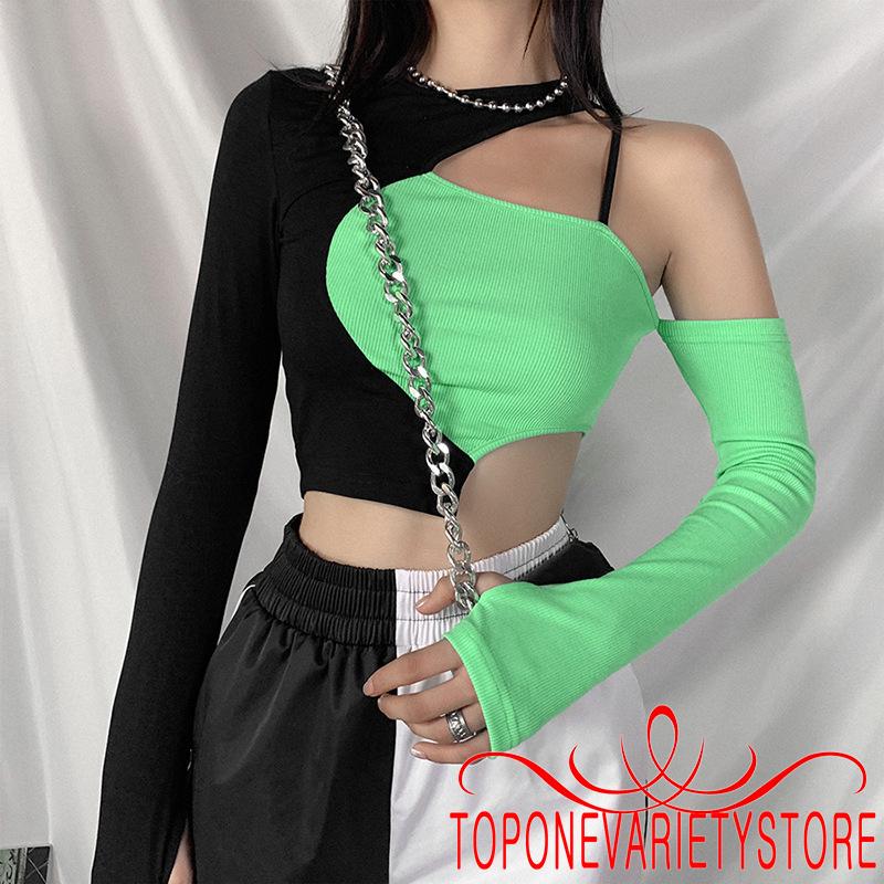 Áo Nữ Tay Dài Lệch Vai Thời Trang Quyến Rũ | BigBuy360 - bigbuy360.vn