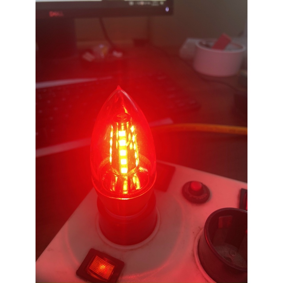 Bóng nhót led đui E27  3w màu đỏ