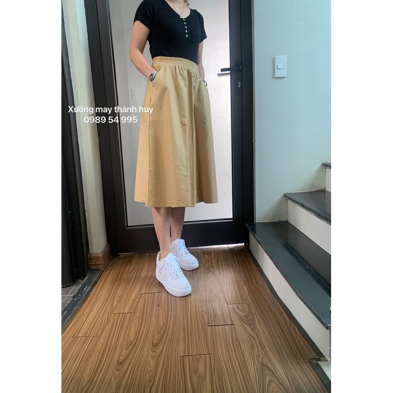 chân váy ulzzang kaki m928 | BigBuy360 - bigbuy360.vn