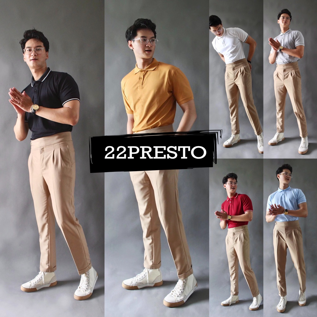 Áo polo Nam cổ bẻ 22PRESTO basic chất liệu thun ngắn tay đủ màu phong cách lịch lãm chống nhăn thoáng mát