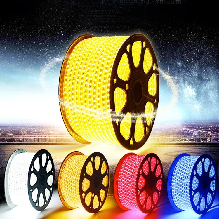 🔥Cuộn Dây Đèn Led SMD 5050 AC 220V 1M/2M/3M/4M + Phích Cắm 60 Bóng Chống Thấm Nước