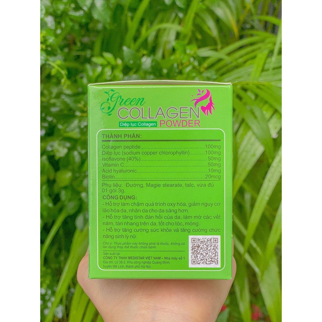 [ Chính Hãng] - Diệp Lục Collagen Green Collagen Powder