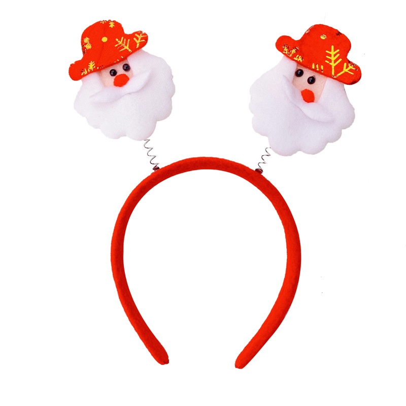 Cài tóc Seagloca màu đỏ chủ đề giáng sinh dễ thương xinh xắn