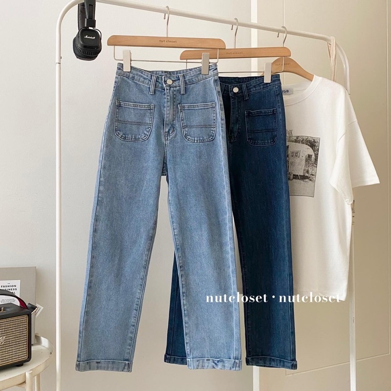 Quần jeans ống đứng (F3796) _ Q0135