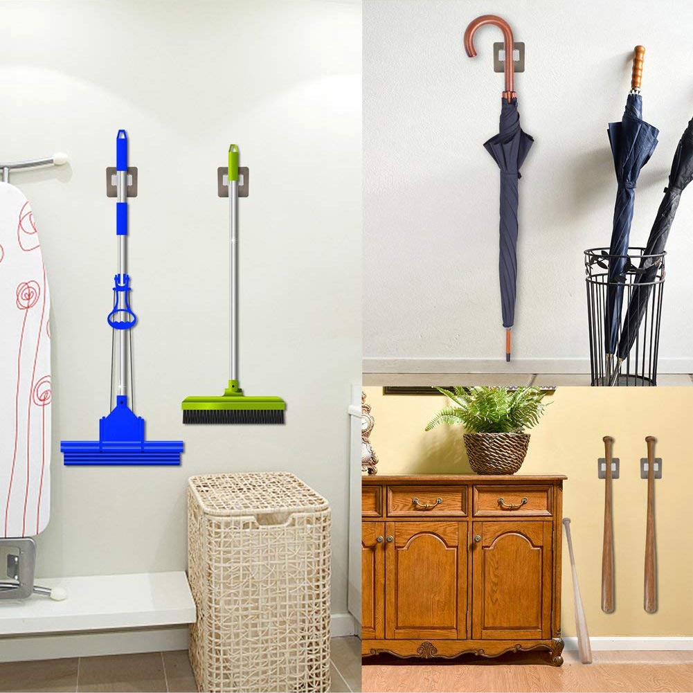 Kẹp gắn tường giữ cây lau nhà chống trượt tiện lợi