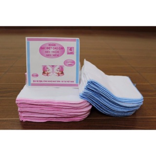 Set 10 Khăn Xô Sữa Cho Bé 2/3/4 Lớp