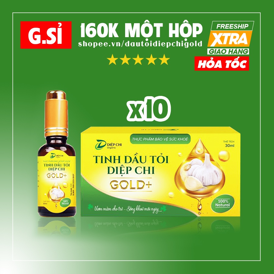 Dầu Tỏi Diệp Chi (giá sỉ 10 hộp)