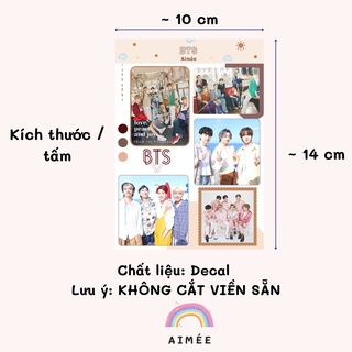 Sticker BTS - Nhãn dán BTS ( Ver 1) | Aimée