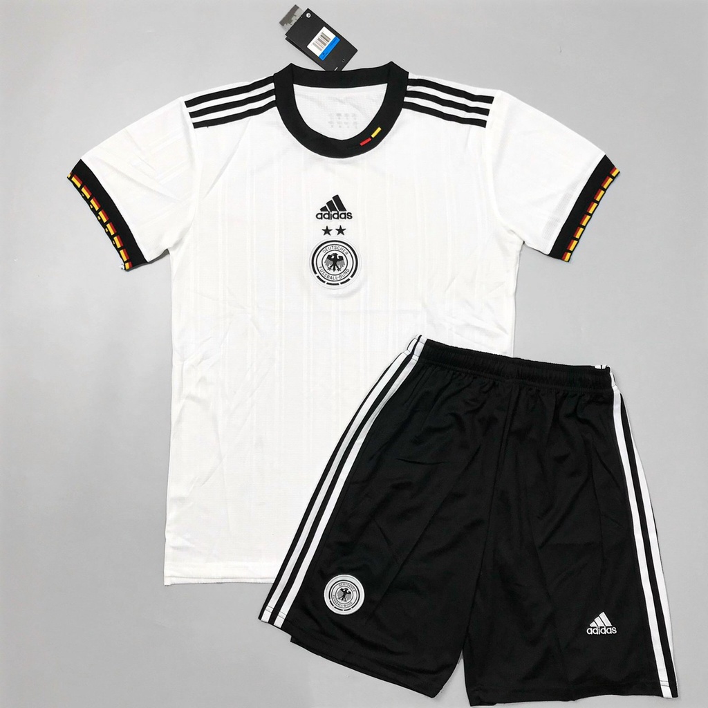 Áo Bóng Đá ĐỘI TUYỂN ĐỨC - Chuẩn Mẫu Thi Đấu-Đen - Vải Polyeste Siêu Thoáng-Siêu Bền