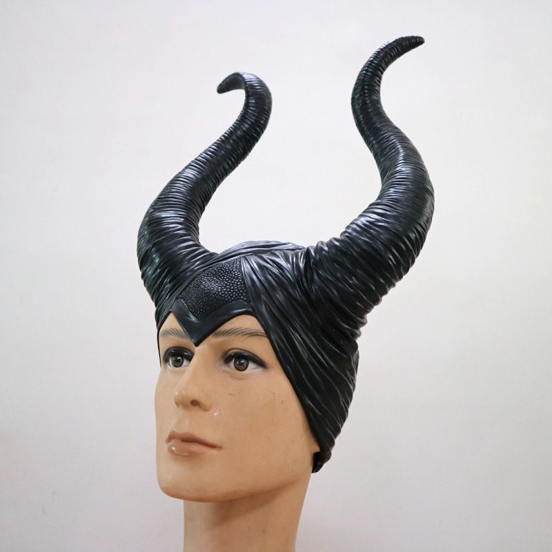Mũ cosplay Halloween Tiên Hắc Ám Maleficent Có Sừng Phiên Bản 2014 và 2019