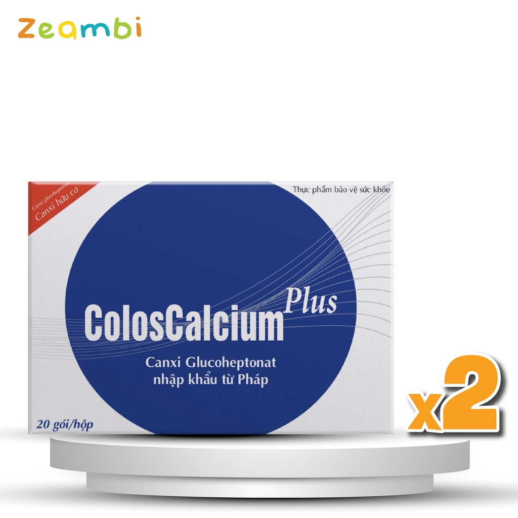 Combo 2 hộp canxi hữu cơ Coloscalcium Plus - Zeambi