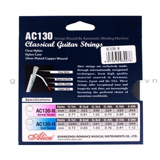 Dây đàn guitar Classic Alice AC 130H (cỡ 28-44)